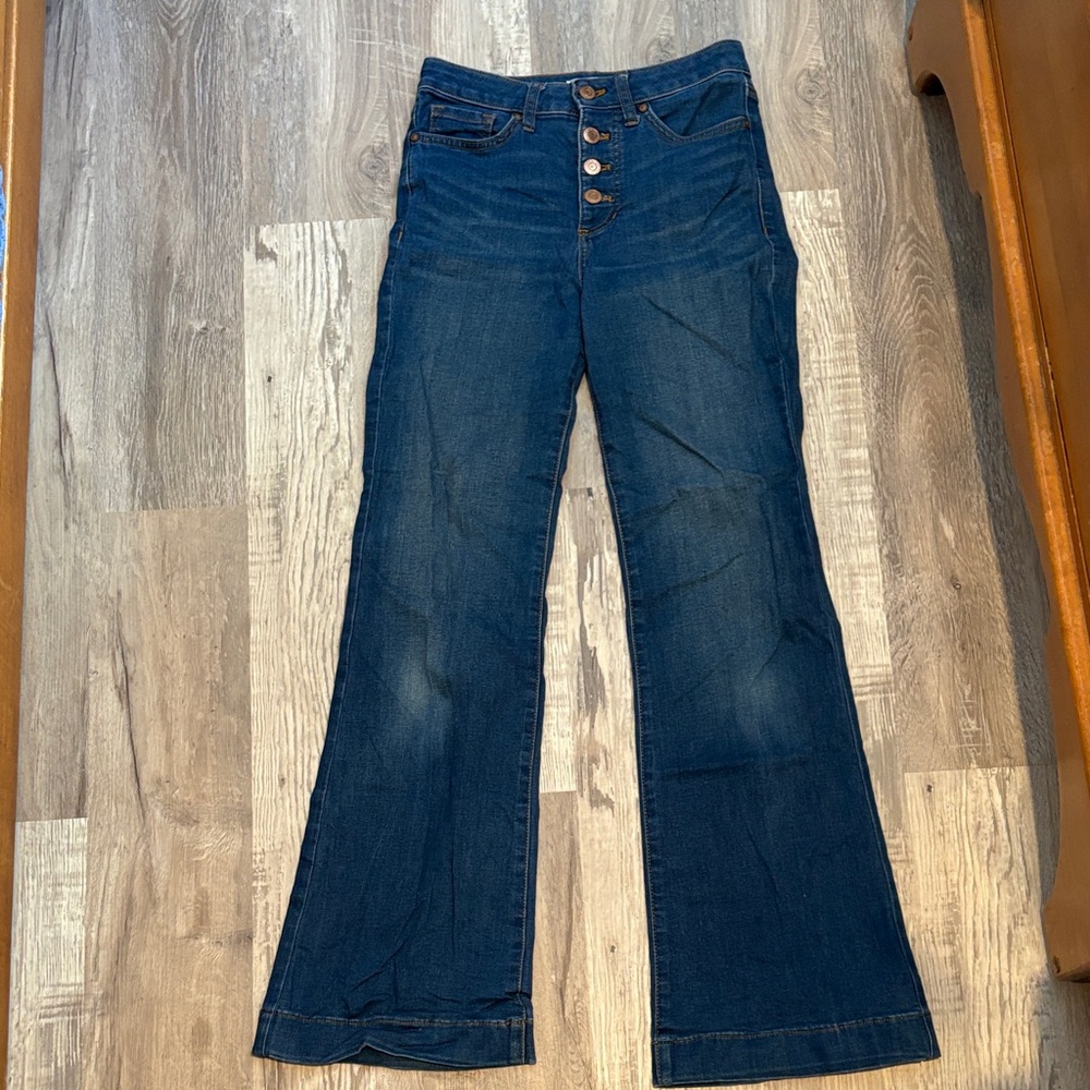 LC Lauren Conrad Dark Blue Flare Jeans